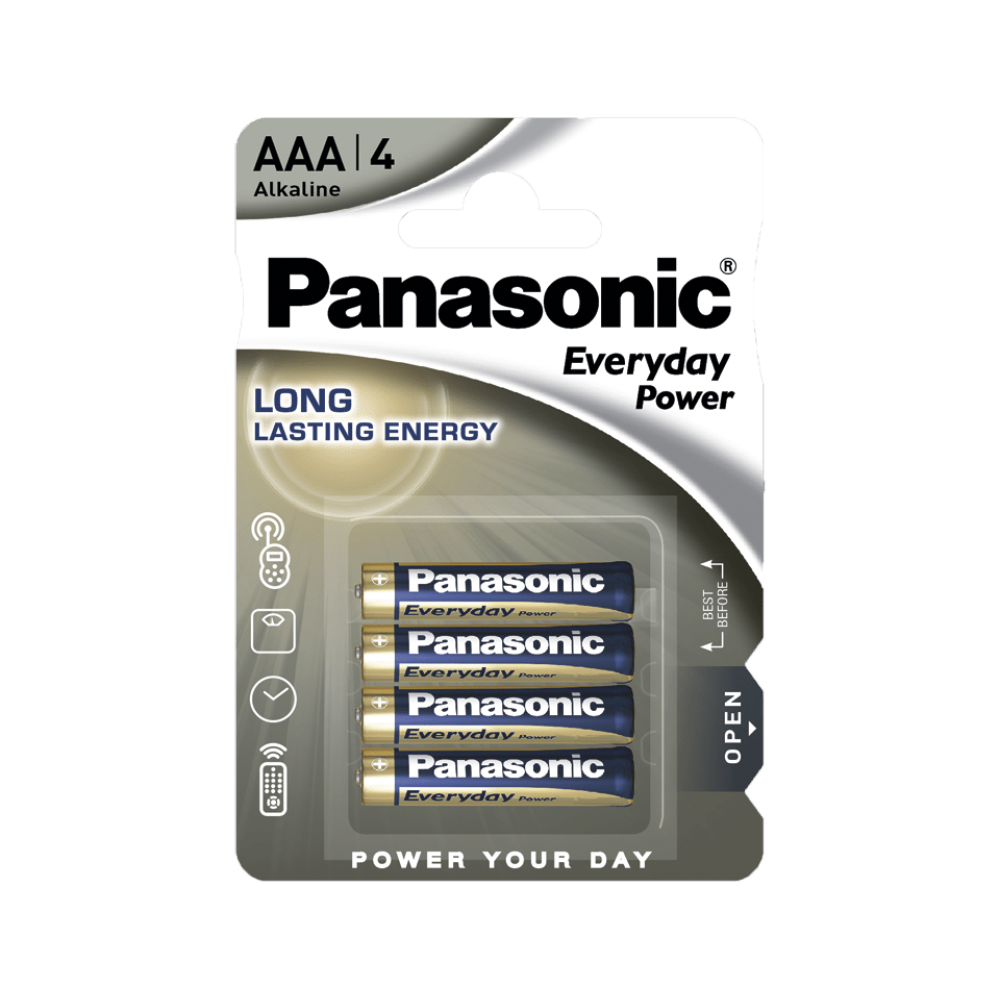 Батарейки Panasonic LR03REE/4BR Everyday Power лужні AAA блістер, 4 шт