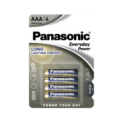 Батарейки Panasonic LR03REE/4BR Everyday Power лужні AAA блістер, 4 шт Батарейки Panasonic LR03REE/4BR Everyday Power лужні AAA блістер, 4 шт