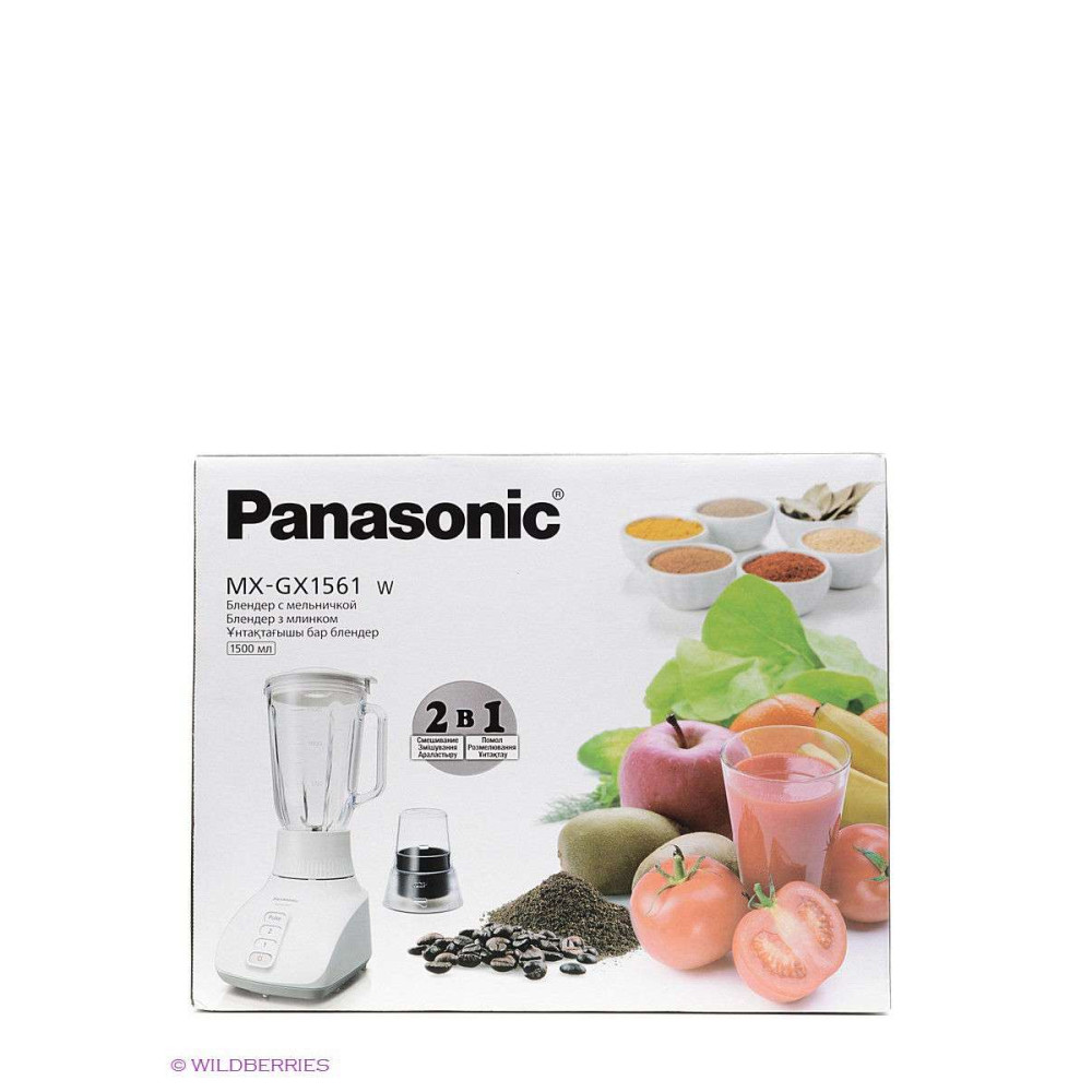 Блендер стаціонарний Panasonic MX-GX1561WTQ Блендер стаціонарний Panasonic MX-GX1561WTQ
