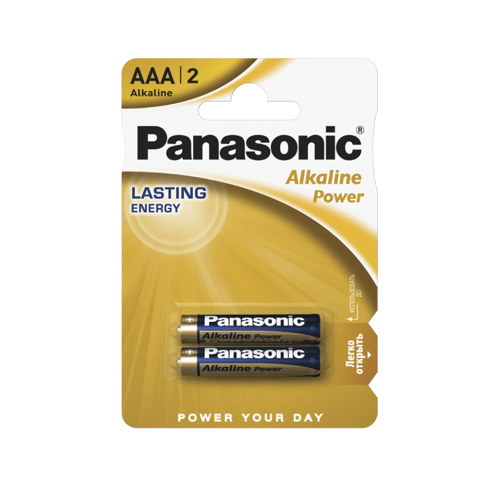 Батарейка Panasonic LR03REB/2BP ALKALINE POWER лужна AAA блістер, 2 шт.