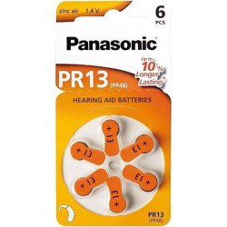 Батарейка Panasonic PR-13/6LB повітряно-цинкова PR13(PR48, AC13, DA13, AG5, ZA13) блістер, 6 шт. Батарейка Panasonic PR-13/6LB повітряно-цинкова PR13(PR48, AC13, DA13, AG5, ZA13) блістер, 6 шт.