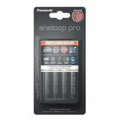 Зарядний пристрій Panasonic K-KJ55HCD40E Smart-Quick Charger + Акумулятор Eneloop Pro NI-MH AA 2500 мАг, 4 шт.