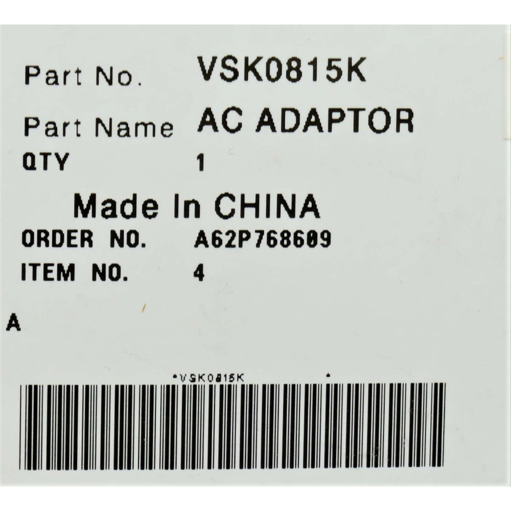 Мережевий адаптер для відеокамери Panasonic VSK0815K Мережевий адаптер для відеокамери Panasonic VSK0815K