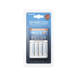 Зарядний пристрій Panasonic K-KJ55MCD40E Smart-Quick Charger + Акумулятор Eneloop NI-MH AA 2000 мАг, 4 шт.