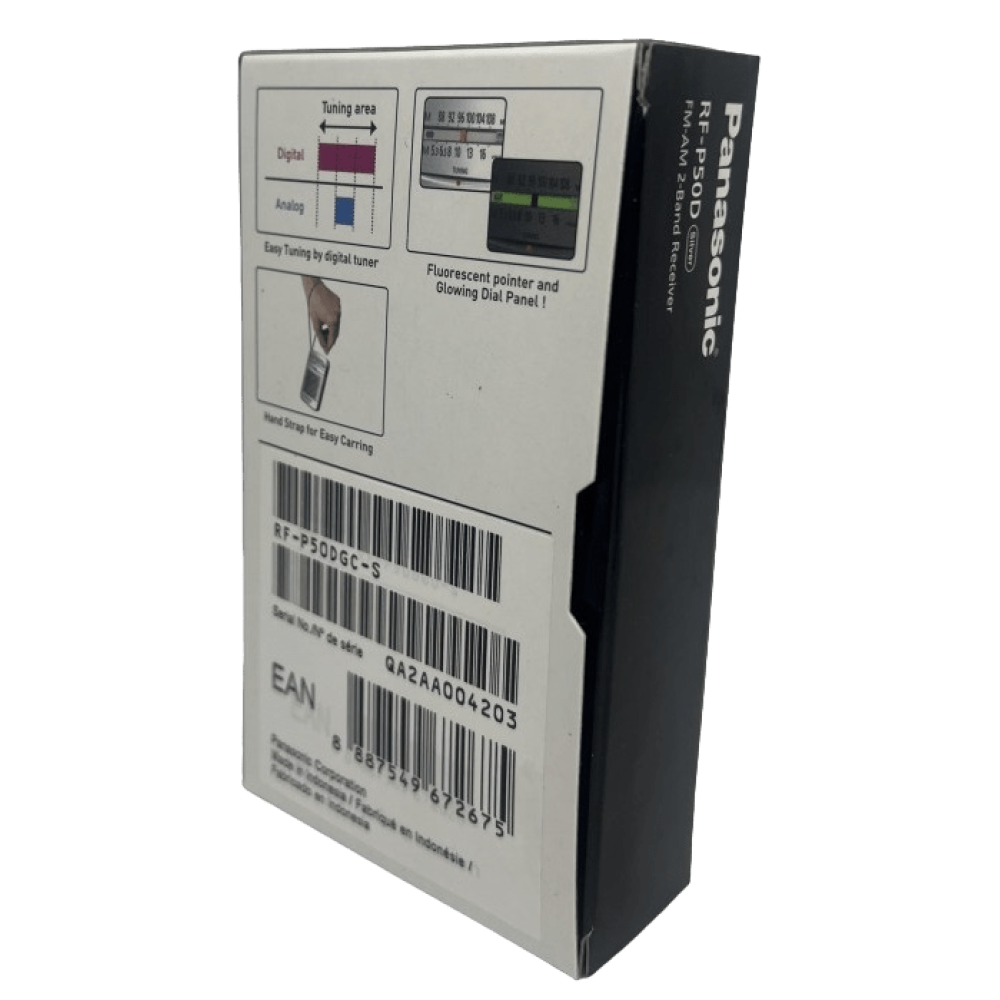 Радіоприймач Panasonic RF-P50DGC-S з навушником у комлекті Радіоприймач Panasonic RF-P50DGC-S з навушником у комлекті