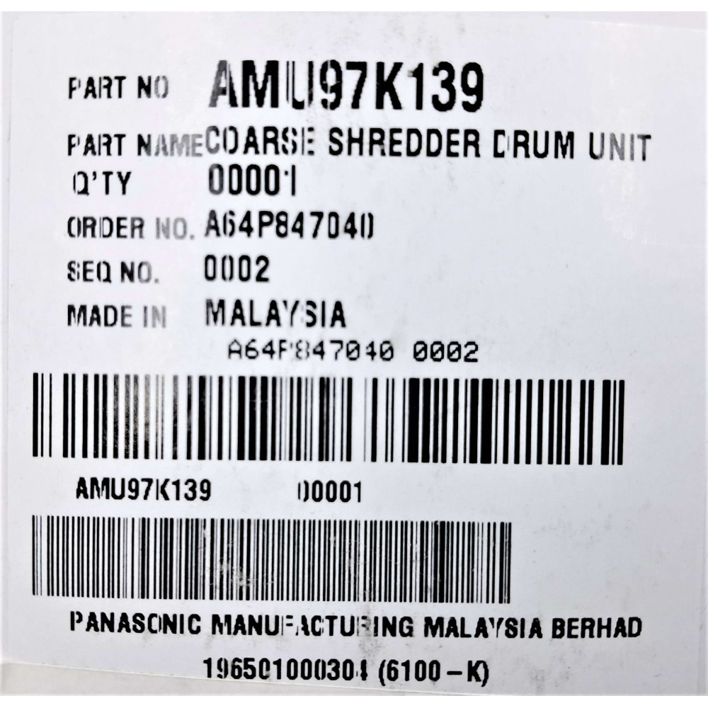 Насадка до м'ясорубки Panasonic AMU97K139 Насадка до м'ясорубки Panasonic AMU97K139