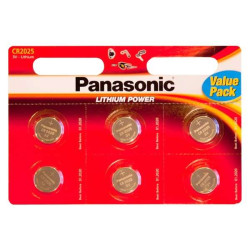 Батарейка Panasonic CR-2025EL/6B літієва CR2025 блістер, 6 шт. Батарейка Panasonic CR-2025EL/6B літієва CR2025 блістер, 6 шт.