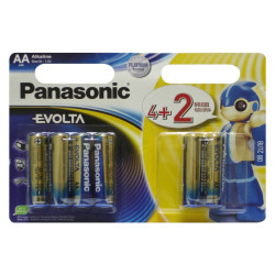 Батарейка Panasonic LR6EGE/6B2F EVOLTA лужна AA блістер, 6 шт. Батарейка Panasonic LR6EGE/6B2F EVOLTA лужна AA блістер, 6 шт.