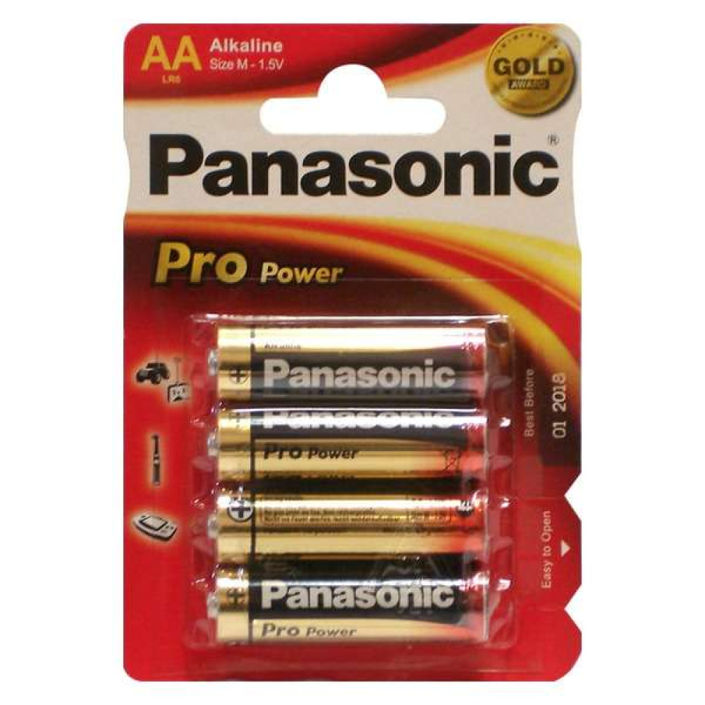 Батарейка Panasonic LR6XEG/4BP PRO POWER лужна AA блістер, 4 шт.