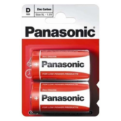 Батарейка Panasonic R20REL/2BPR RED ZINC вугільно-цинкова D(R20) блістер, 2 шт. Батарейка Panasonic R20REL/2BPR RED ZINC вугільно-цинкова D(R20) блістер, 2 шт.