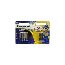 Батарейка Panasonic LR03EGE/6B2F EVOLTA лужна AAА блістер, 6 шт. Батарейка Panasonic LR03EGE/6B2F EVOLTA лужна AAА блістер, 6 шт.