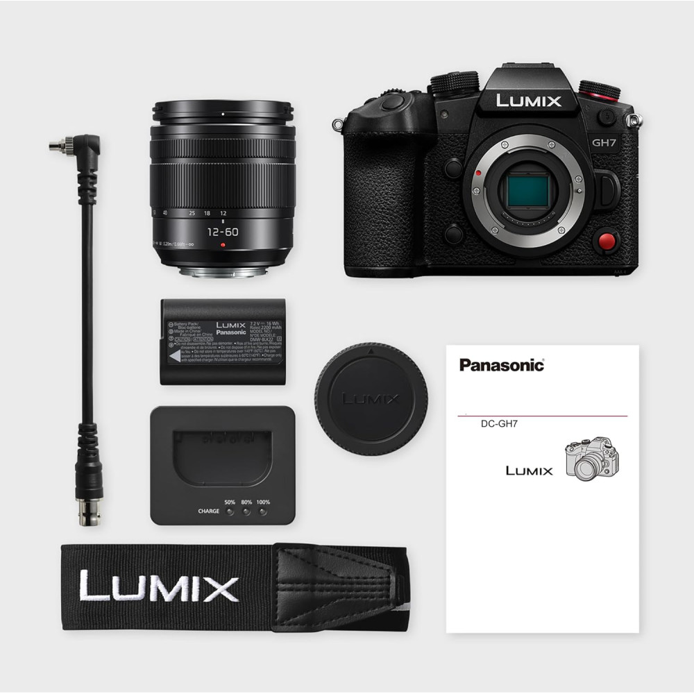 Цифрова фотокамера Panasonic Lumix G DC-GH7ME Kit H-FS12060E f/3.5-5.6 ASPH. POWER O.I.S. Цифрова фотокамера Panasonic Lumix G DC-GH7ME Kit H-FS12060E f/3.5-5.6 ASPH. POWER O.I.S.
