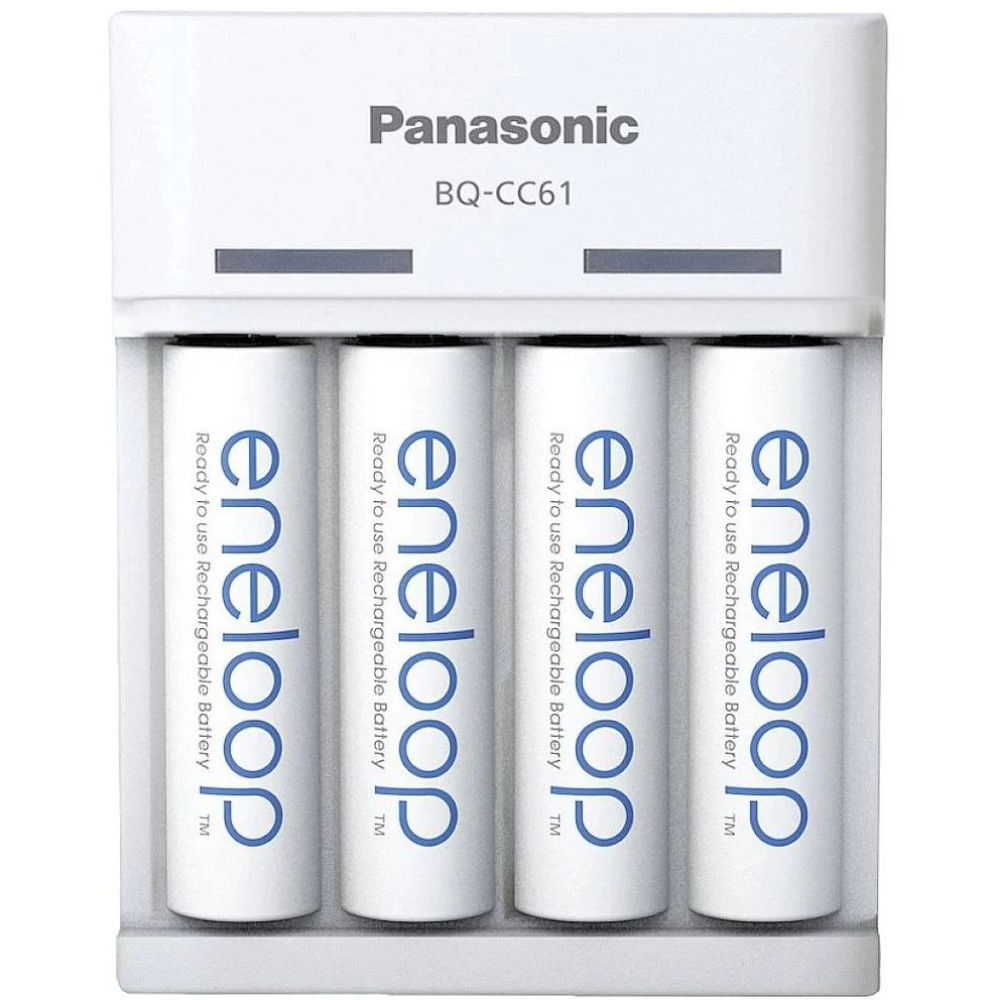 Зарядний пристрій Panasonic K-KJ61MCD40USB Basic USB Charger + Eneloop NI-MH AA 2000 MAh 4 шт Зарядний пристрій Panasonic K-KJ61MCD40USB Basic USB Charger + Eneloop NI-MH AA 2000 MAh 4 шт
