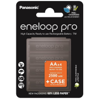 Акумулятор Panasonic BK-3HCDEC4CP Eneloop NI-MH Pro AA 2500 мАг 4 шт, з кейсом для зберігання Акумулятор Panasonic BK-3HCDEC4CP Eneloop NI-MH Pro AA 2500 мАг 4 шт, з кейсом для зберігання