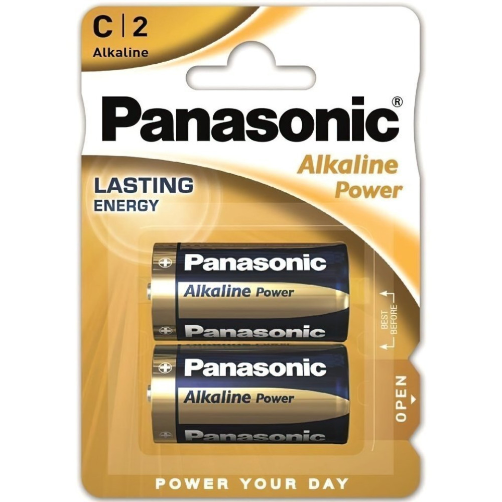 Батарейка Panasonic LR14REB/2BP ALKALINE POWER лужна C(LR14) блістер, 2 шт.