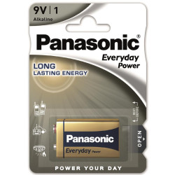 Батарейка Panasonic 6LR61REE/1B EVERYDAY POWER лужна 6LR61(6LF22, MN1604, MX1604, Крона) блістер, 1 шт. Батарейка Panasonic 6LR61REE/1B EVERYDAY POWER лужна 6LR61(6LF22, MN1604, MX1604, Крона) блістер, 1 шт.