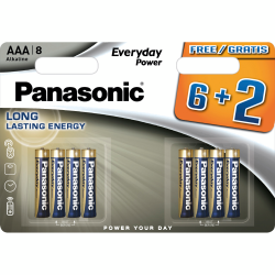 Батарейка Panasonic LR03REE/8B2F Everyday Power лужна AAA блістер, 8 шт. Батарейка Panasonic LR03REE/8B2F Everyday Power лужна AAA блістер, 8 шт.