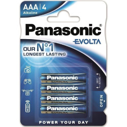 Батарейка Panasonic LR03EGE/4BP EVOLTA лужна AAА блістер, 4 шт. Батарейка Panasonic LR03EGE/4BP EVOLTA лужна AAА блістер, 4 шт.