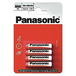 Батарейка Panasonic R03REL/4BP RED ZINC вугільно-цинкова AAA(R3) блістер, 4 шт. Батарейка Panasonic R03REL/4BP RED ZINC вугільно-цинкова AAA(R3) блістер, 4 шт.