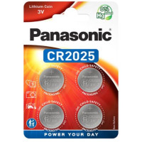Батарейка Panasonic CR-2025EL/4B літієва CR2025 блістер, 4 шт. Батарейка Panasonic CR-2025EL/4B літієва CR2025 блістер, 4 шт.
