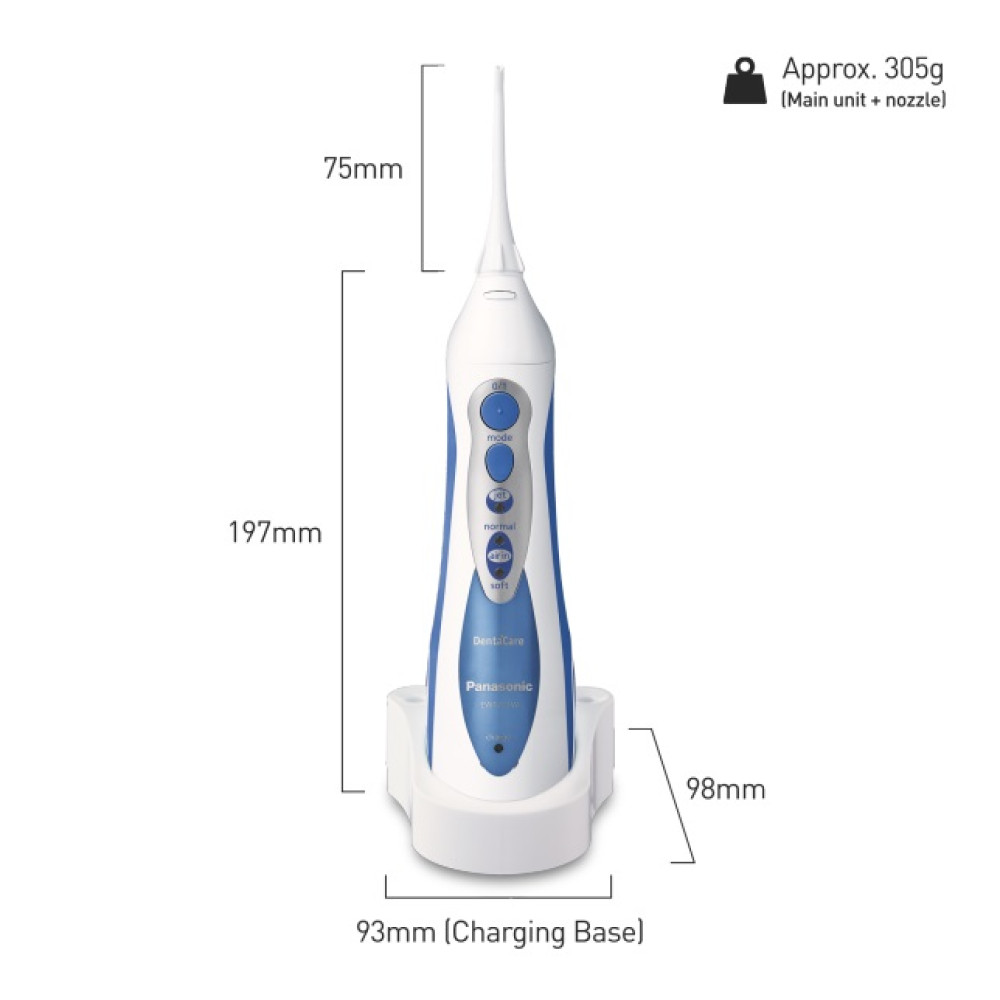 Ірригатор Panasonic EW1211A321-AS з 4 насадками Ірригатор Panasonic EW1211A321-AS з 4 насадками