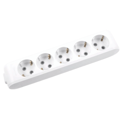 Колодка Panasonic X-tendia із заземленням 5 гнізд, із захисними шторками WLTB04502GR-UA1 Колодка Panasonic X-tendia із заземленням 5 гнізд, із захисними шторками WLTB04502GR-UA1