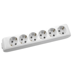 Колодка Panasonic X-tendia із заземленням 6 гнізд, із захисними шторками WLTB04602GR-UA1 Колодка Panasonic X-tendia із заземленням 6 гнізд, із захисними шторками WLTB04602GR-UA1