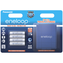 Акумулятор Panasonic BK-4MCDEC4CP Eneloop AAA 800 4BP mAh NI-MH+case