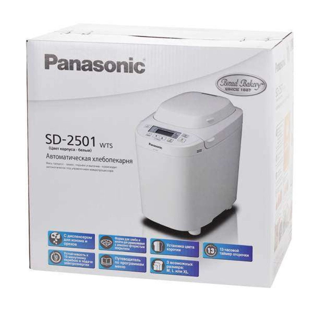 Хлібопічка Panasonic SD-2501WTS Хлібопічка Panasonic SD-2501WTS